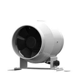 100mm EC Mixed Flow Fan - 275 Cubic Metres Per Hour with 0-100% Speed Controller