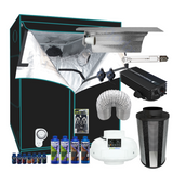 Grow Tent Starter Kit 1.4 Metre - 600w Digi Ballast Light Set - 150mm Fan & Carbon