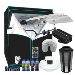 Grow Tent Starter Kit 1.4 Metre - 600w Digital Enforcer Light Set  - 150mm Fan & Carbon