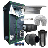 Grow Tent Starter 600 x 1600mm Kit - 250w Light Set - 100mm Fan & Carbon