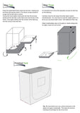 Grow Tent 1200 x 600 x 1200mm Adjustable Grow or Propagation Shelves - GT Indoor Gardens