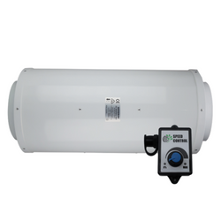 315mm EC Mixed Flow Fan Silenced Acoustic Housing - 2987 Cubic Metres Per Hour with 0-100% Speed Controller