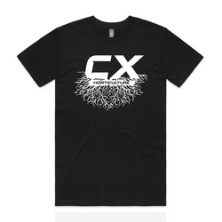 CX Horticulture Roots - T Shirt Black - 50% off at checkout when purchased with CX Nutrients or CX Additives