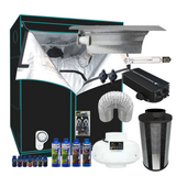 Grow Tent Starter Kit 1.2 Metre - 600w Digi Ballast Light Set - 150mm Fan & Carbon