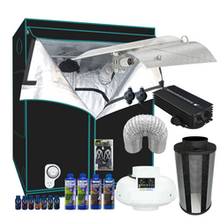 Grow Tent Starter Kit 1.2 Metre - 600w GHP Digital Enforcer Light Set - 150mm Fan & Carbon