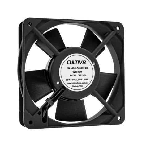 120mm Axial Booster Fan with Lead and Plug - CultiV8