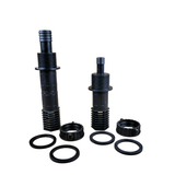 Flood & Drain fittings set 13mm Inlet and 19mm Outlet c/w Mesh Screens