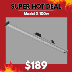 LED Model X 100w Dimmable Full Spectrum LED Grow Light