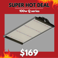 LED 100w Q series Panel - Dimmable full spectrum grow light