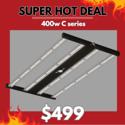 LED 400w C series 4 Bar - Dimmable full spectrum grow light