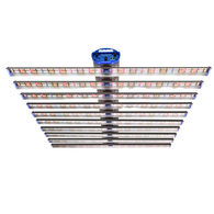LED 1000w EVO 3.1 μmol/j - 10 Bar Grow Light with Controllable Spectrums Veg-Bloom-UV - Hellion