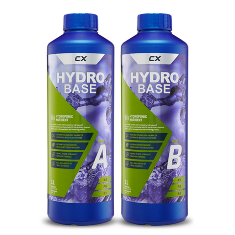 Hydro Base Nutrient Soil & Hydro 2 x 1 Litre A&B - CX Horticulture