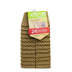 Jiffy Easi Grow 60mm square biodegradable pots pack of 24