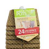 Jiffy Easi Grow 60mm square biodegradable pots pack of 24