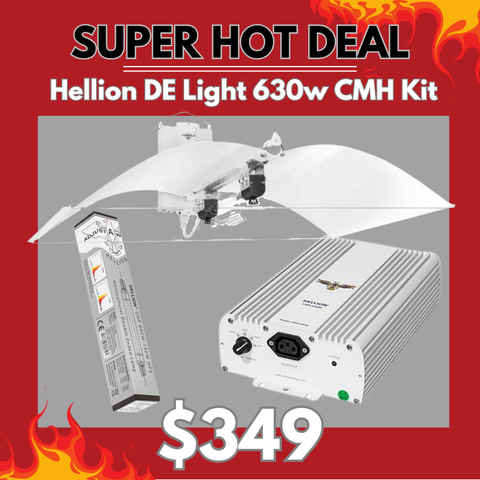 Grow Light Kit 630w CMH - Defender Reflector - Hellion By Adjust-A-Wings