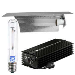 Grow Light Kit 600w Digital Ballast, Son-T Philips HPS Lamp & Reflector Wing 470mm x 343mm