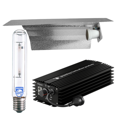 Grow Light Kit 600w Digital Ballast, Son-T Philips HPS Lamp & Reflector Wing 470mm x 343mm