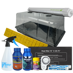 Propagation Grow Light Intro Starter Kit - LED 18w 6500k Light - Heat Mat - Propagation Chamber