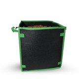Fabric Pot Heavy Duty Square 19 Litre - 5 Gallon c/w Handles