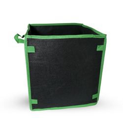 Fabric Pot Heavy Duty Square 26 Litre - 7 Gallon c/w Handles