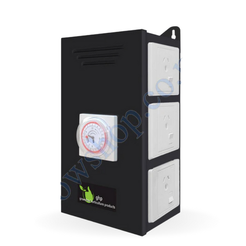 Timer Box 6 Outlet - Heavy Duty Timer with 6 Switched Power Outlets
