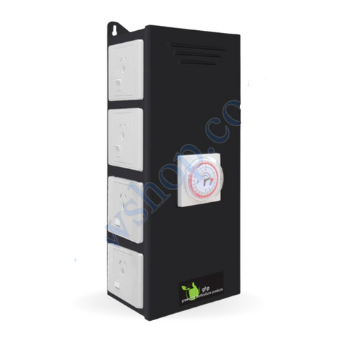 Timer Box 8 Outlet - Heavy Duty Timer with 8 Switched Power Outlets