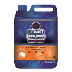 Ultimate Coco Grow Nutrient Single Part 5 Litre - CX Horticulture