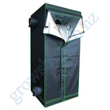 Grow Tent Starter 800 x 1800mm Kit - 100w LED Light Model C - 100mm Fan & Carbon