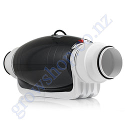 100mm & 125mm Mixed Flow Fan Super Silent - 284 Cubic Metres Per Hour with Speed Controller