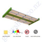 Grow Tent Starter 800 x 1800mm Kit - 200w LED Light Model C - 100mm Fan & Carbon