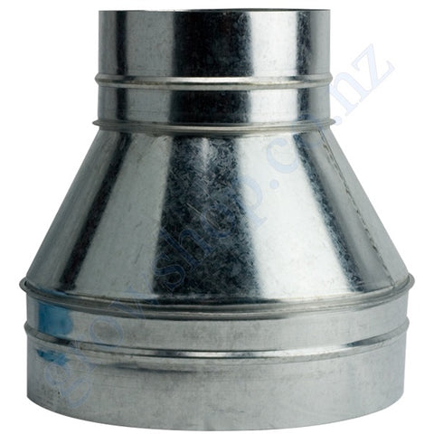Ducting Reducing Joiner 200mm to 150mm Galvanised steel
