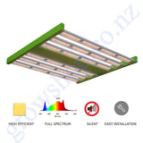 Grow Tent Starter LED Kit 1.2 Metre - 320w LED Light Model C - 125mm Fan & Carbon