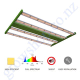 Grow Tent Starter LED Kit 1.2 Metre - 400w LED Light Model C - 125mm Fan & Carbon