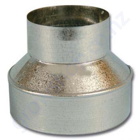 Ducting Reducing Joiner 150mm to 125mm Galvanised steel
