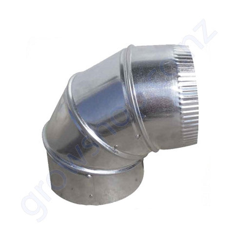 Elbow Ducting 100mm Galvanised steel