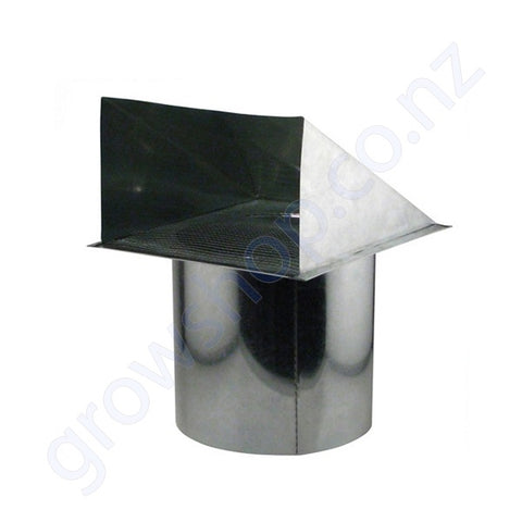 Wall Vent Outlet 100mm Screened - Galvanised steel