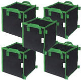 Fabric Pot Heavy Duty Square 26 Litre - 7 Gallon c/w Handles