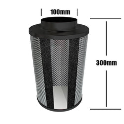 Carbon Filter 100mm x 300mm - No1 grade 4/12 Australian Carbon - Pro Grow