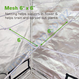 Flexible Elastic Trellis Netting 150mm x 150mm squares - 3ft x 3ft unstretched Pack