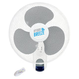 Fan 400mm Wall Mount Oscillating 3 Speed 40 watt with Remote control - Hydro Breeze