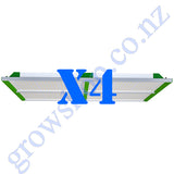 Grow Tent Starter LED Kit 2.0 x 2.0 Metre - 4 x 400w LED Light Model Q - 200mm Fan & Carbon