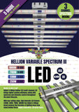 LED Hellion 510w 6 Bar - 3 Channel Controllable Spectrum Veg-Bloom-UV - Lm301H Grow Light