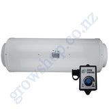 Carbon Filter Kit 200mm x 600mm - Acoustic Silenced EC Mixed Flow Fan with Precise 0-10v Speed Controller & 10 Metres of Ducting