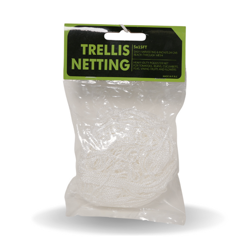 Trellis Netting Polyester 150mm x 150mm squares - 5ft x 15ft - (1520mm x 4570mm) Pack