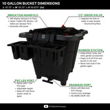 The Bucket Company Stake Growers 4 Planter 10 Gallon Kit