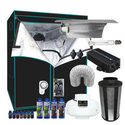 Grow Tent Starter Kit 2 Metre - 600w Digital Ballast Light Set - 150mm Fan & Carbon