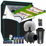 Grow Tent Starter 800 x 1800mm Kit - 100w LED Light Model C - 100mm Fan & Carbon