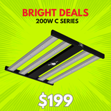 LED Grow Light 200w C series 4 Bar - Dimmable full spectrum