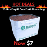 20 Litre Coco Earth 100% Organic with Easyfil Planter Bag - Galuku