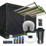 Grow Tent Starter LED Kit 3.0 x 1.5 Metre - 3 x 400w LED Light Model C - 150mm Fan & Carbon